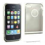 Wholesale iPhone 4 4S Two Tone Case (SmokeWhite)